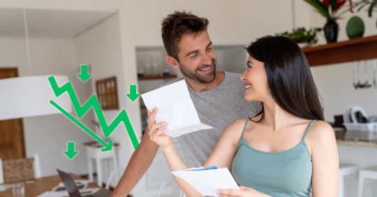 Couple happy with their cooling bills